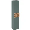 Decotec Colonne de salle de bains à suspendre 2 portes ouverture droite l.35 x H.160 x P.31,2 cm vert toundra, Archi