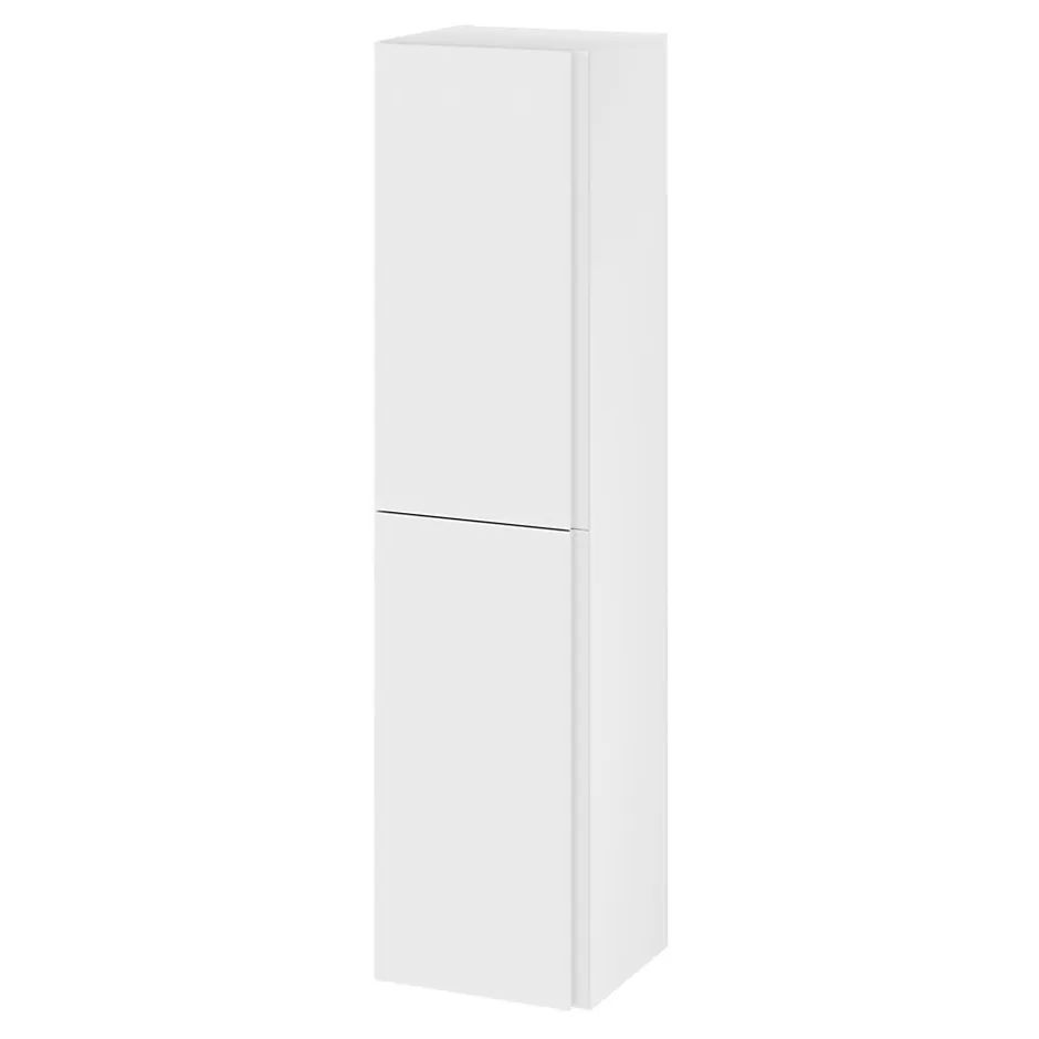 GoodHome Colonne de salle de bains blanc mat 2 portes l.40 x H.160 x P.36 cm Levanna