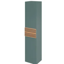 Decotec Colonne de salle de bains à suspendre 2 portes ouverture gauche l.35 x H.160 x P.31,2 cm vert toundra, Archi* Colonne De Salle De Bains