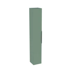 Colonne de salle de bains suspendue 1 porte vert sauge mat l.30 cm x H.183 x P.30 cm, Pamili* Colonne De Salle De Bains