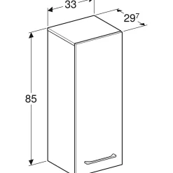 Geberit Colonne de salle de bains H.85 cm blanc Selva
