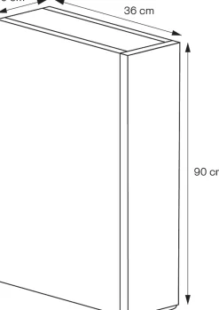 GoodHome Colonne de salle de bains suspendue faible largeur noir mat l.20 x H.90 x P.36 cm, Imandra* Colonne De Salle De Bains|Meuble De Salle De Bains Faible Profondeur