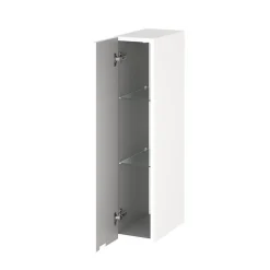 GoodHome Colonne de salle de bains suspendue faible largeur blanc mat l.20 x H.90 x P.36 cm, Imandra* Colonne De Salle De Bains