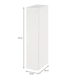 GoodHome Colonne de salle de bains suspendue faible largeur blanc mat l.20 x H.90 x P.36 cm, Imandra* Colonne De Salle De Bains