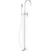 Essebagno Colonne de sol mécanique blanc mat pour baignoire ilot Charme II* Robinet De Baignoire