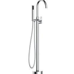 Essebagno Colonne de sol mécanique chromée pour baignoire ilot Charme