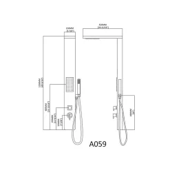 Distribain Colonne d'hydromassage A059 -