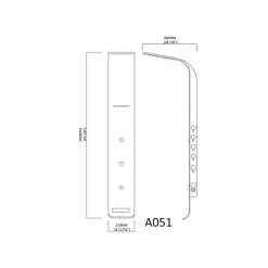 Distribain Colonne d'hydromassage A051 -* Colonne De Douche Hydromassante