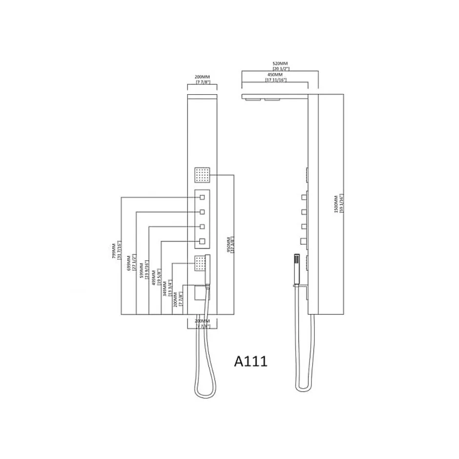 Distribain Colonne d'hydromassage A111 -