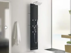 Kinedo Colonne Hydromassante AQUAGLASS en verre - AQUAGLASS Couleur Perle Noire