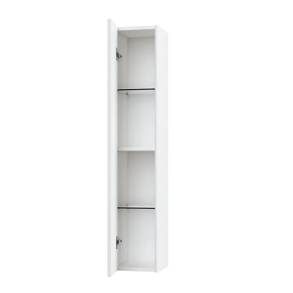 Aqa Design Colonne IGEA blanc mat en mélamine* Colonne De Salle De Bains