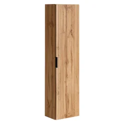 Petits-Meubles Colonne murale salle de bain 1 porte Adriel Bois* Colonne De Salle De Bains
