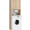 3xE Living Colonne salle de bain, 2 armoires, 140 x 30 x 30 cm, chêne sonoma