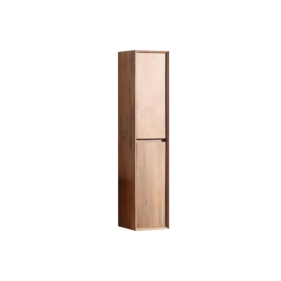 Jindoli Colonne salle de bain 160 cm chêne brun Aquaroca