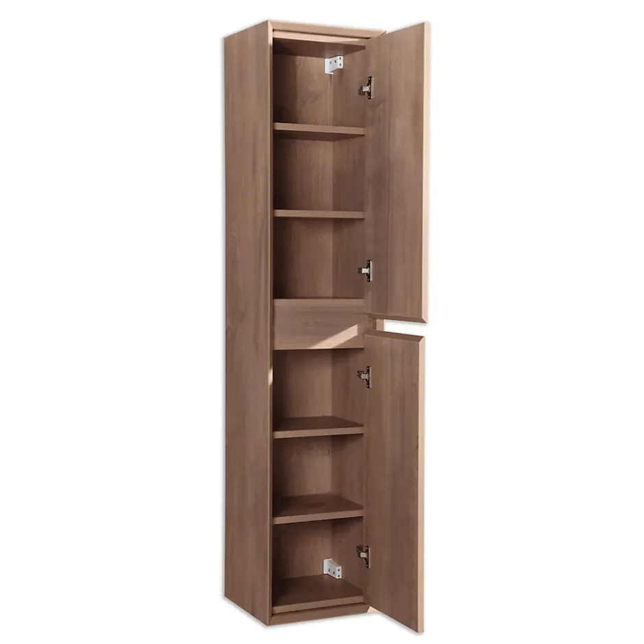 Jindoli Colonne salle de bain 160 cm chêne brun Aquaroca