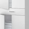 Pegane Colonne salle de bain avec 4 Portes coloris blanc brillant - 182 x 60 x 29 cm