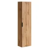 Meublorama Colonne salle de bain suspendue NOXERA 1 porte Coloris chene wotan Hauteur 140 cm