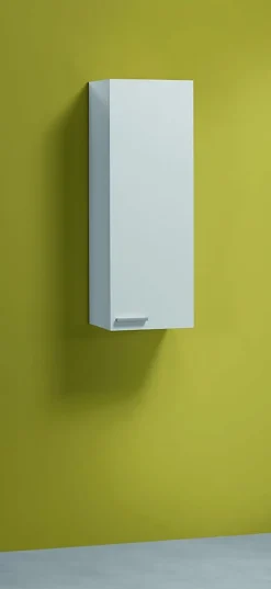 Pegane Colonne salle de bain Suspendue avec 1 Porte coloris blanc brillant - 85 x 30 x 25 cm* Colonne De Salle De Bains