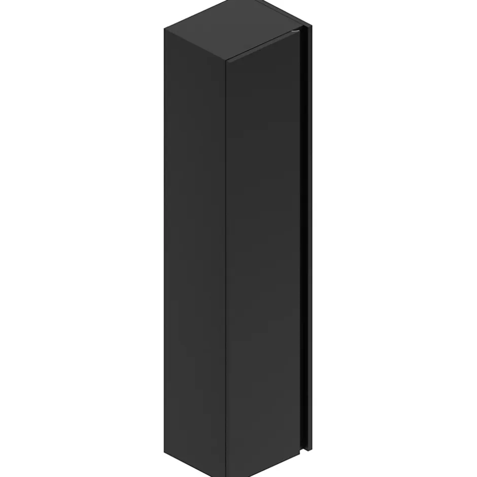 Ipiemme SRL Colonne salle de bains noir mat l.35 x H.150 x P.30 cm, Pura+* Colonne De Salle De Bains