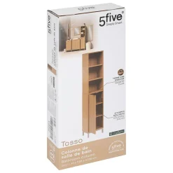 5Five Colonne Tasso 1 porte effet bois naturel - Beige-* Colonne De Salle De Bains