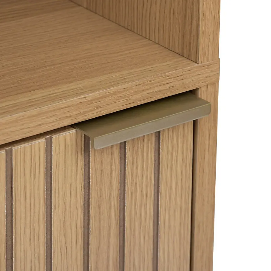 5Five Colonne Tasso 1 porte effet bois naturel - Beige-* Colonne De Salle De Bains