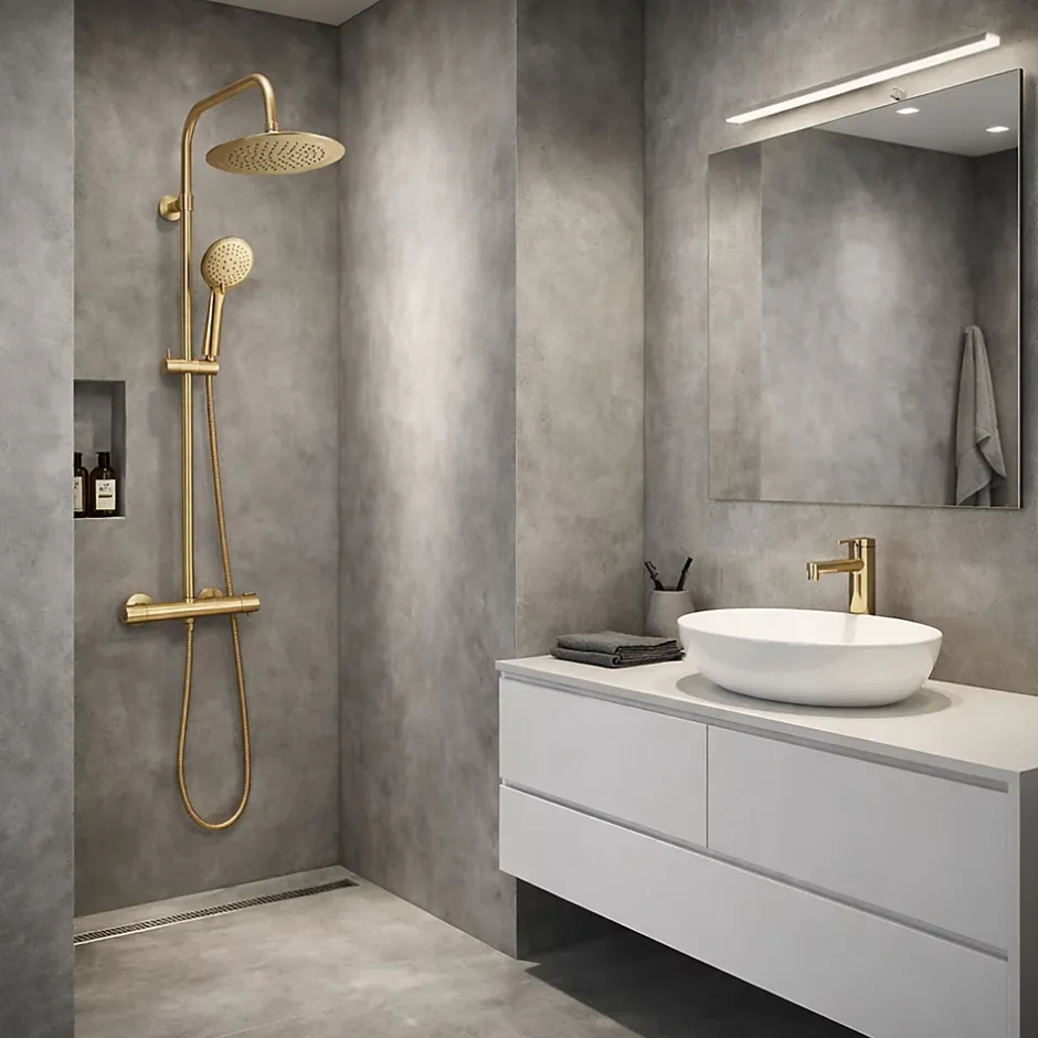 Essebagno Colonne thermostatique, doré, Essegoia II