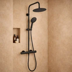 Essebagno Colonne thermostatique, noir, Essegoia II