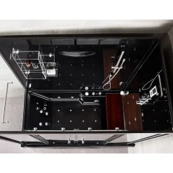 Archipel Combi Balneo douche Hammam CBH BLACK 179x97 - DROITE