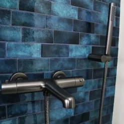 Essebagno Combiné support de douche gun métal 3 pièces Luisa