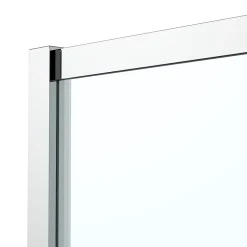 GoodHome Complément d'ouverture l.40 x H.195 cm, verre transparent, profilés alu chrome, Ledava