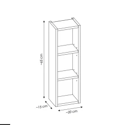 Otitec Cube de rangement - 20 x 65 cm - BOLD OAK* Armoire De Salle De Bains
