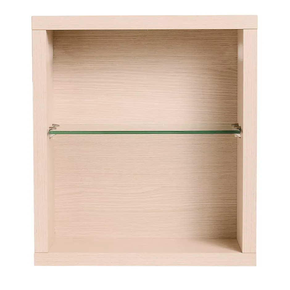 Autres Cube de rangement modulaire étagère caisson murale bois 45 x 40 x 18 cm chêne CEDAM
