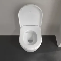 Villeroy & Boch Cuvette WC suspendu en céramique blanche et abattant fermeture ralentie Exclusive,* Wc Suspendu