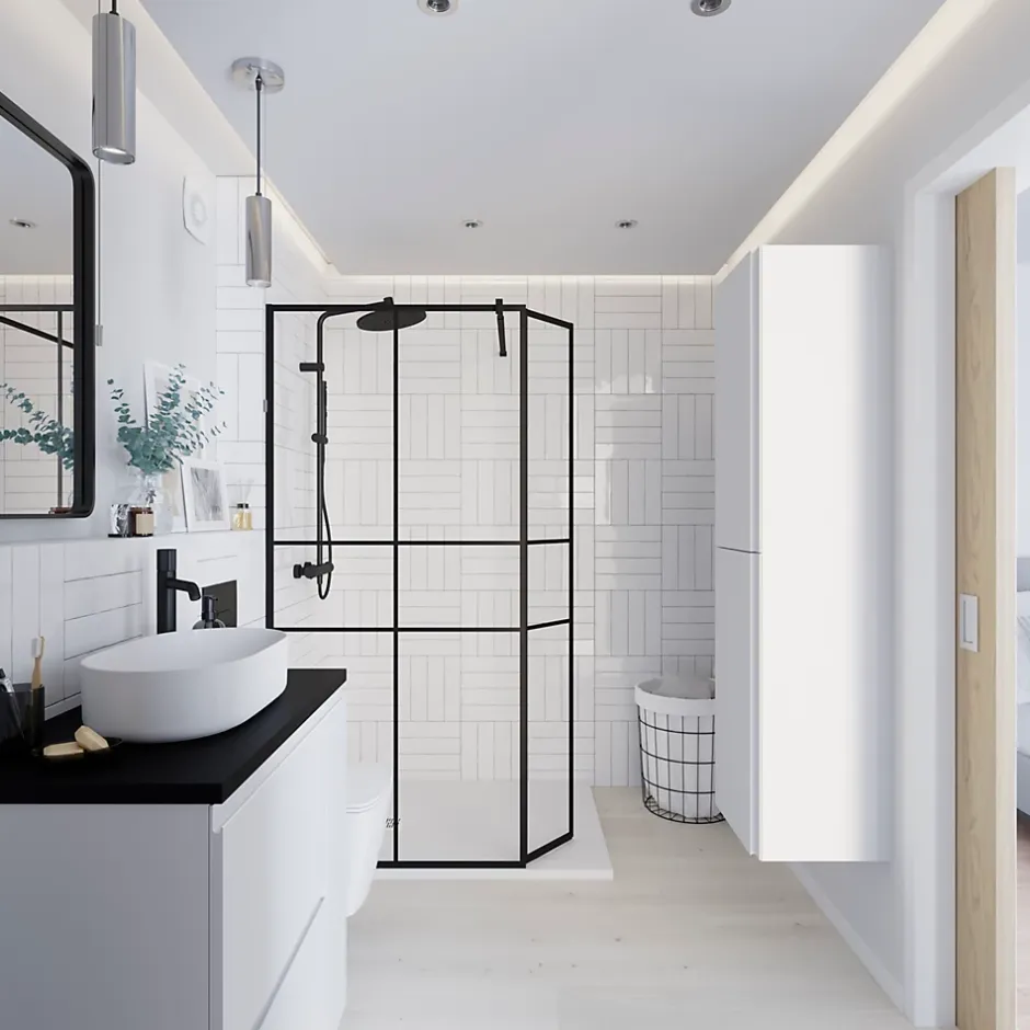 GoodHome Cuvette WC suspendu en céramique, l.36 x H.35,5 x P.50 cm, blanc, Levanna* Wc Suspendu