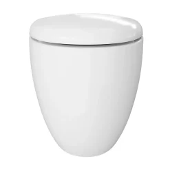 GoodHome Cuvette WC suspendu en céramique, l.37,5 x H.36,5 x P.50 cm, blanc, effet Vortex, Kentia