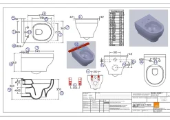GoodHome Cuvette WC suspendu sans bride Cavally* Wc Suspendu