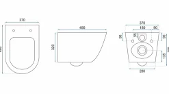 Rea Cuvette Wc Suspendue Carlo Mini Rimless Ecru* Wc Suspendu