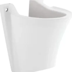 Sanindusa Demi colonne de lavabo Jade céramique traditionnelle blanc