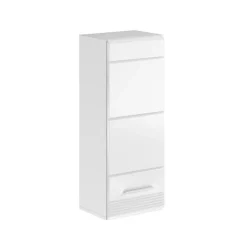 Meublorama Demi colonne de salle de bain Blanc laqué KLEANKIN