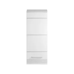 Meublorama Demi colonne de salle de bain Blanc laqué KLEANKIN
