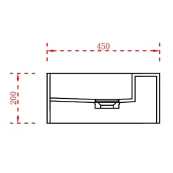 Bernstein Double vasque murale 150x45x20cm en fonte minérale - blanc mat - TWG235