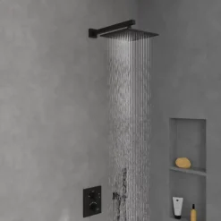 Villeroy & Boch Douche de tête VILLEROY ET BOCH Universal rectangle Noir mat* Pommeau De Douche, Flexible Et Barre De Douche