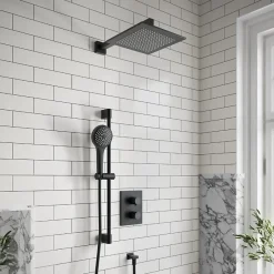 Villeroy & Boch Douche de tête VILLEROY ET BOCH Universal rectangle Noir mat* Pommeau De Douche, Flexible Et Barre De Douche