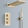 Signature Douche Luxe Encastrée dorée en laiton* Robinet De Douche