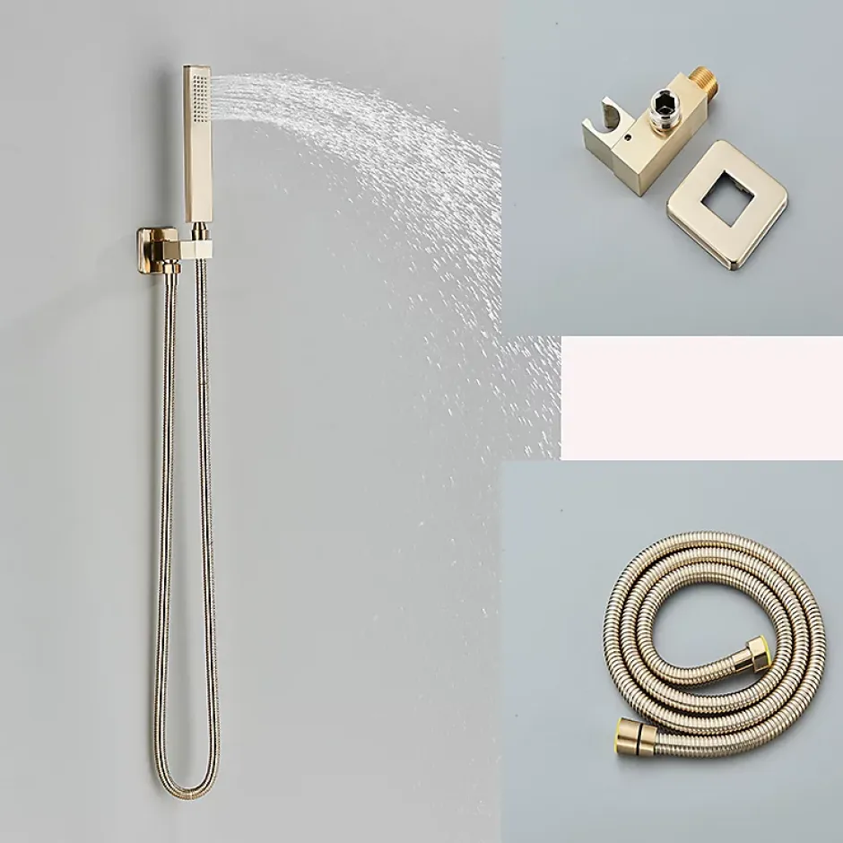 Signature Douche Luxe Encastrée dorée en laiton* Robinet De Douche