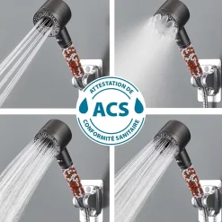 Passat Douchette 5 jets argent Pure Shower Eco
