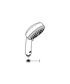 Grohe Douchette 2 jets chrome ronde Vitalio Comfort* Pommeau De Douche, Flexible Et Barre De Douche