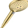 Hansgrohe Douchette à main 3 jets, doré poli, Raindance Select S 120