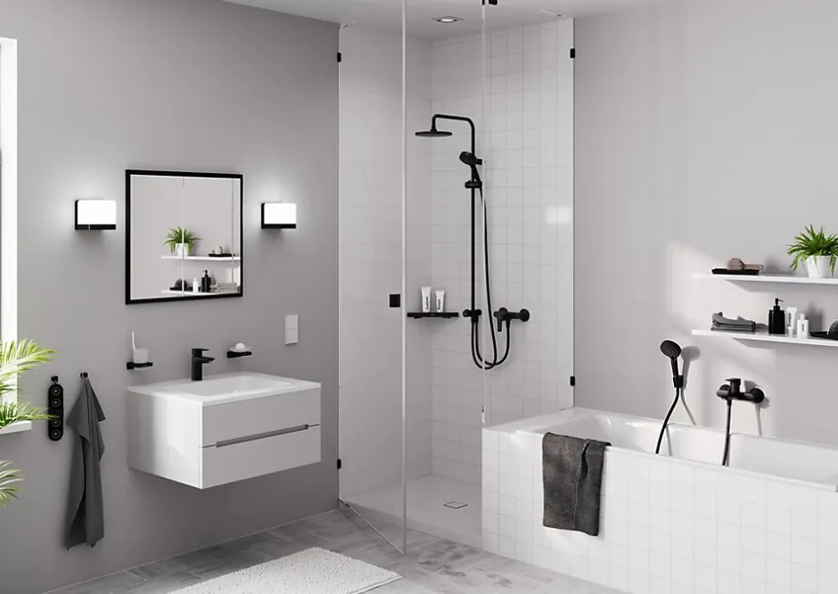 Hansgrohe Douchette à main noir mat Vernis Blend 100 Vario