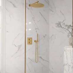 Villeroy & Boch Douchette à main VILLEROY ET BOCH Verve Showers Stick Or brossé* Pommeau De Douche, Flexible Et Barre De Douche